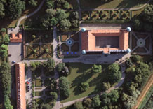 Aerial photography: Castle in Baranow (Poland)