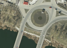 Aerial photography: Road junction (Mykolaiv oblast)