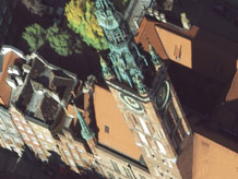 Аерофотозйомка: Годинникова башта у Гданську