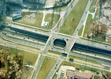 Аерофотозйомка: Дорожна розв'язка у Катовіце (Польща)