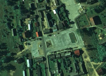 Аэрофотосъемка: Площадь в центре поселения - цветной снимок (RGB)