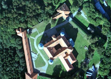 Аэрофотосъемка: Замок в Новом Вишниче (Польша)